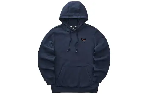 Skechers Laughing Monster Sweatshirts Unisex Navy Blue/002Z Hooded Thickened Regular