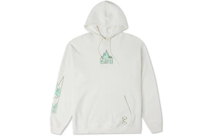 Converse Sweatshirts Men's White Hooded Moderate Regular