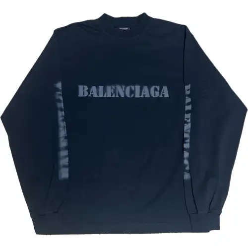 Balenciaga SS24 T Shirt Regular Fit Unisex Marine Blue