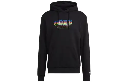 Adidas Originals Sweatshirts Men's Black Hooded Moderate Other