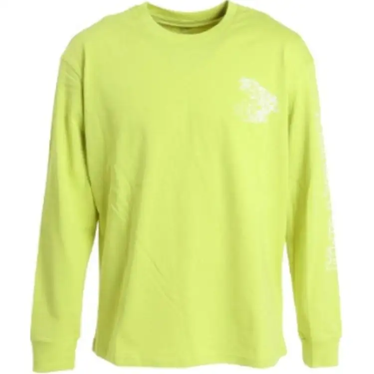 PUMA T Shirts Men's Yellow Crew Neck Moderate Straight Fit