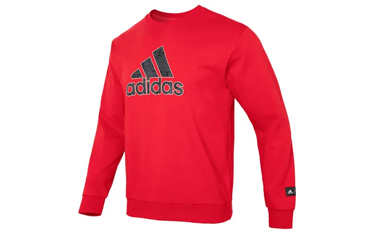 Adidas CNY Sweatshirts Men's Red Crew Neck Moderate Regular