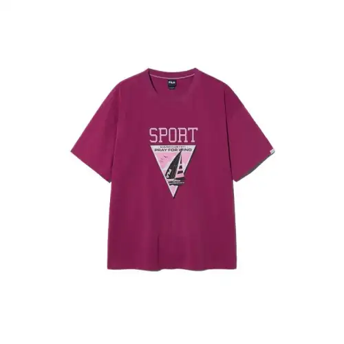 FILA T Shirt Unisex Dark Purple