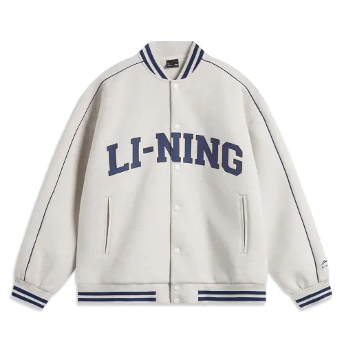 Li Ning Sports Life Collection Sweatshirt Unisex Heather Gray Tile Gray
