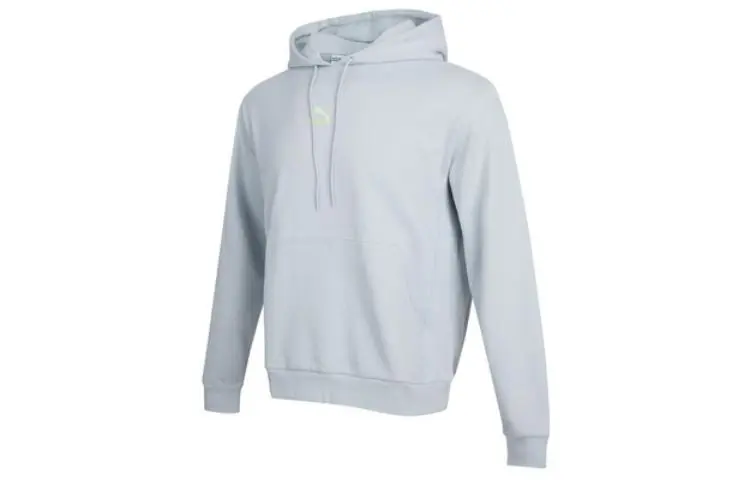 PUMA Sweatshirts Men's Blue Hooded Moderate Regular