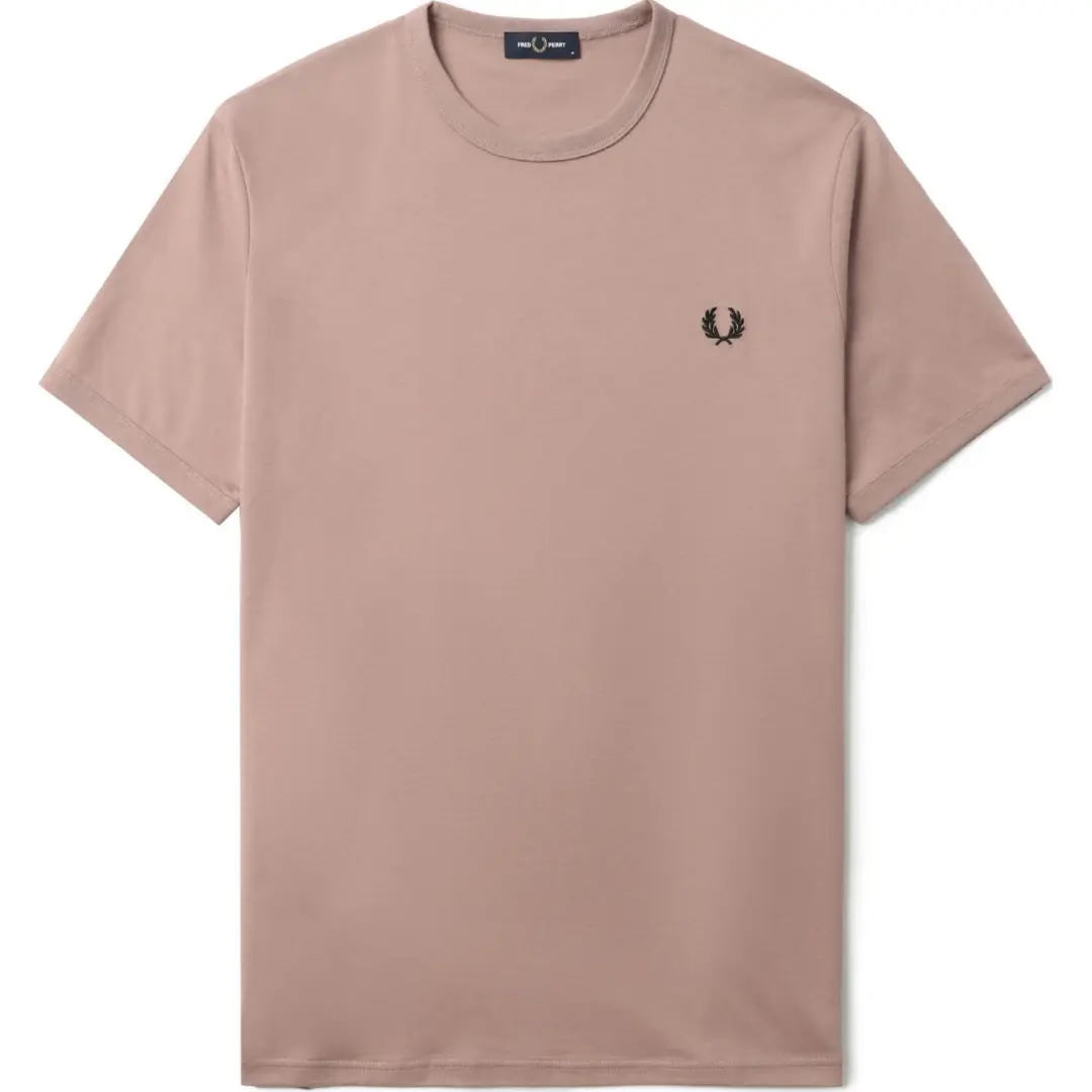 FRED PERRY Embroidered logo Cotton T shirt