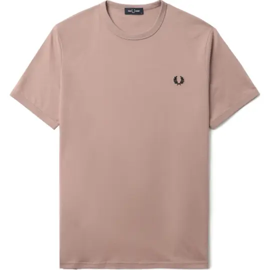 FRED PERRY Embroidered logo Cotton T shirt