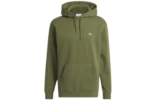 Adidas Originals Sweatshirts Men's Green Hooded Moderate Regular
