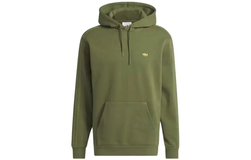 Adidas Originals Sweatshirts Men's Green Hooded Moderate Regular