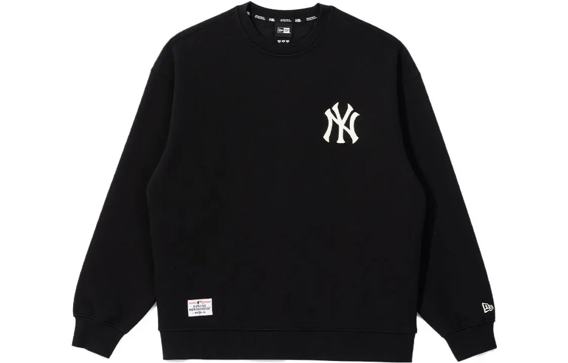 New Era x MLB Collaboration, New York Yankees, American Versatile Fleece-Lined Casual Crew Neck Pullover Long-Sleeved