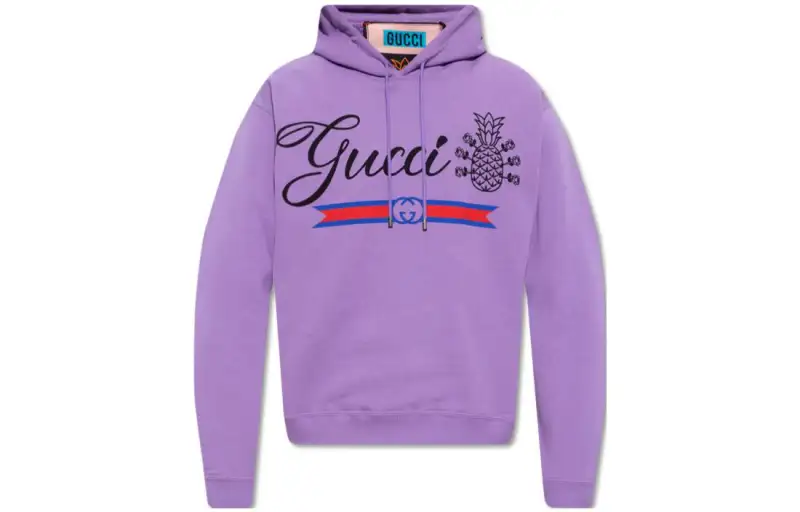 GUCCI Pineapple SS23 Sweatshirt Men's Purple