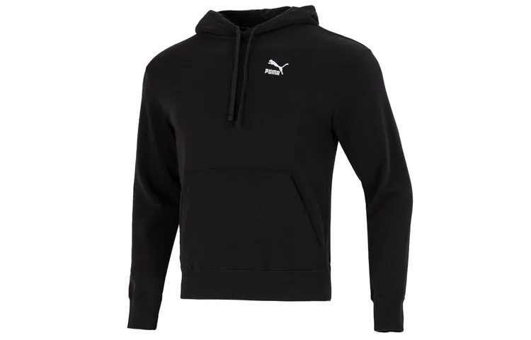 PUMA CLASSICS Sweatshirts Men's Black Hooded Moderate Regular