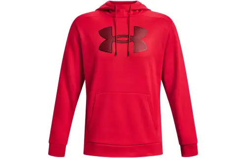 Under Armour Sweatshirts Men's Red Hooded Moderate Regular