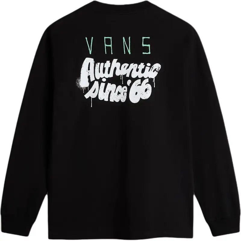 Vans OG SPRAY T Shirts Men's Black Crew Neck Moderate Other