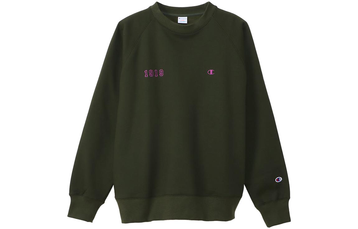 Champion FW22 Champion Classic Small Logo Thickened Fleece Lined Without Hood Pullover Casual Sports Sweatshirt