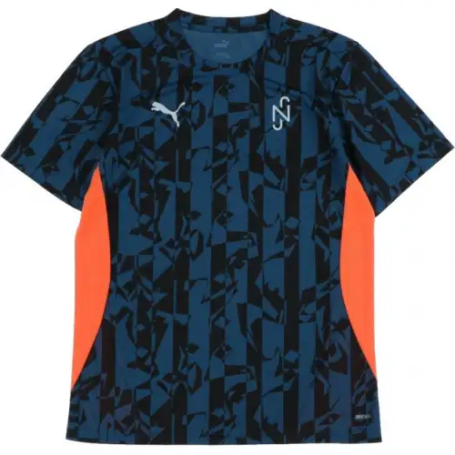 PUMA T Shirts Men's Marine Blue Crew Neck Moderate