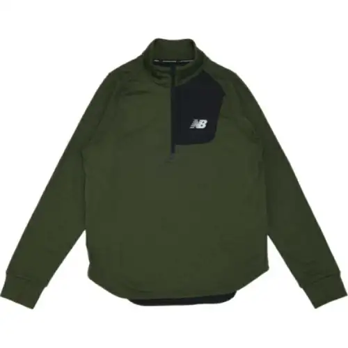New Balance Sweatshirts Men's Green Stand Collar Moderate Other