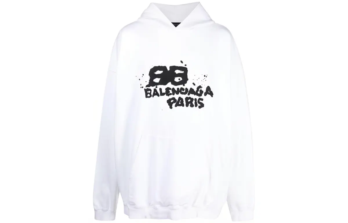 Balenciaga HAND DRAWN FW22 Sweatshirt Men's White
