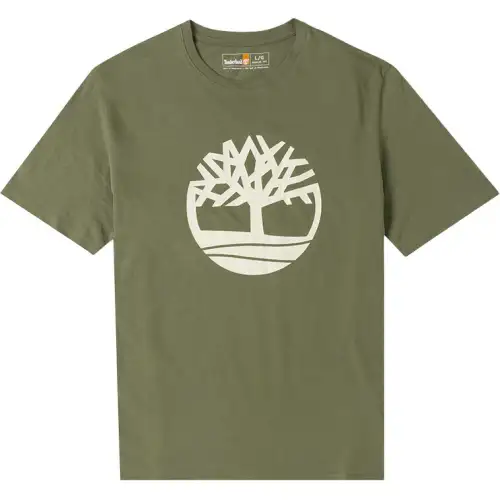 Timberland T Shirts Men's Green Crew Neck Moderate