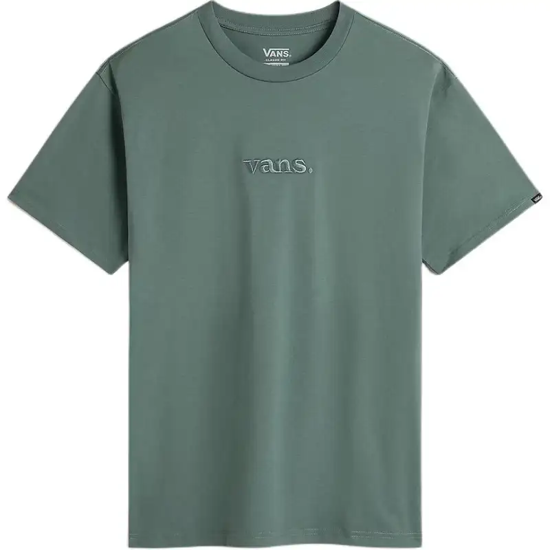 Vans T Shirts Unisex Green Crew Neck Moderate Straight Fit