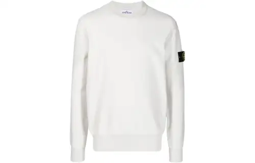 STONE ISLAND FW22 Men's Crew Neck Sweatshirt White