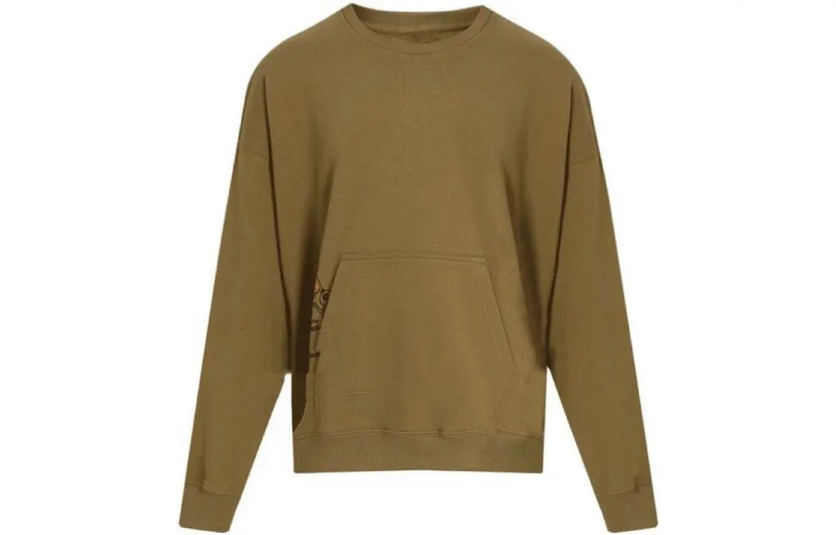 Vans Sweatshirts Men's Brown Crew Neck Moderate