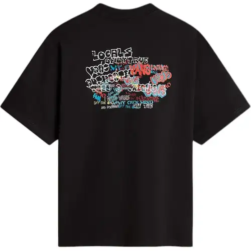 Vans Local Pub Spray T Shirt Men's Black