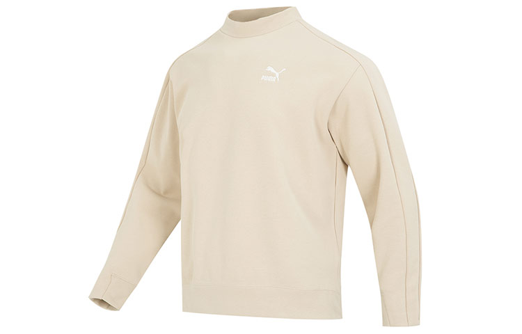 Мужское худи PUMA T7 Mock Neck Crew Dk (хаки)