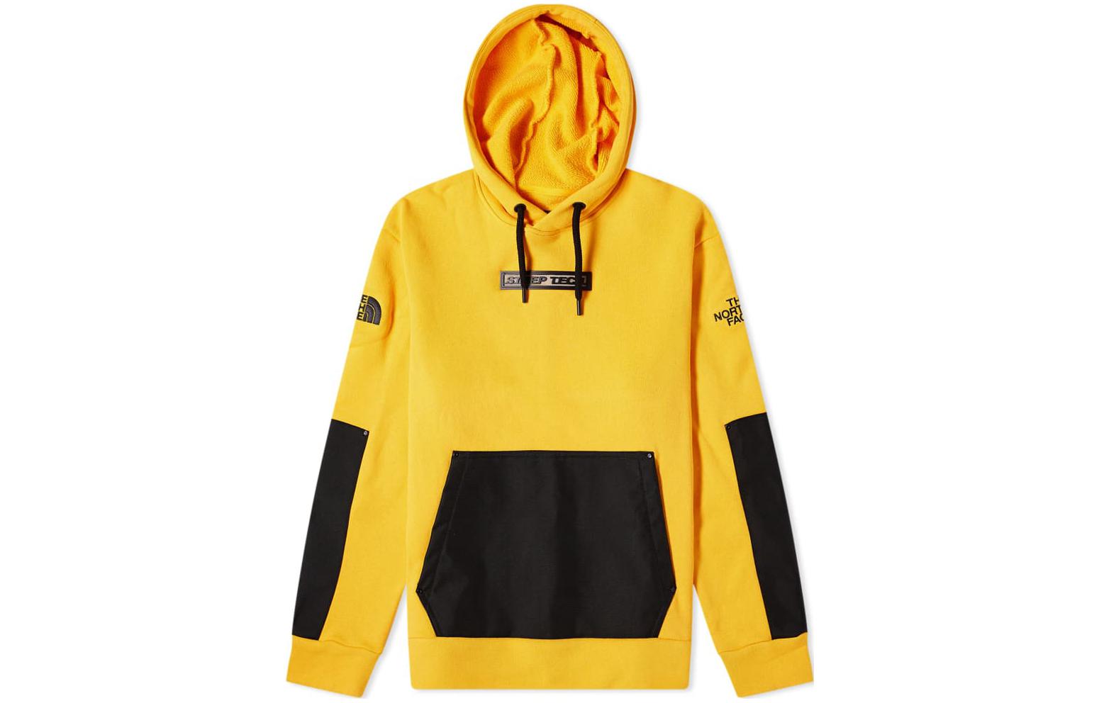 Мужское худи The North Face (желто-черное)
