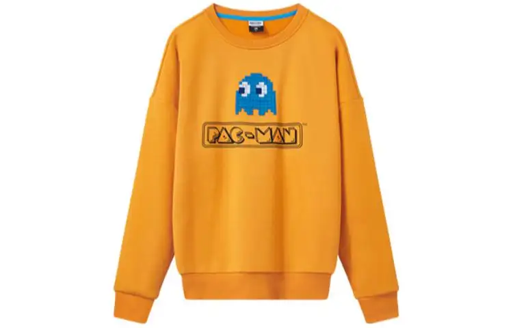 ANTA Life Collection Sweatshirts Men's Orange Crew Neck Moderate Regular