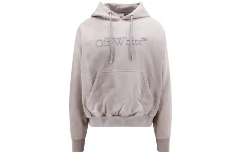 OFF-WHITE Logo Detailed Drawstring Hoodie