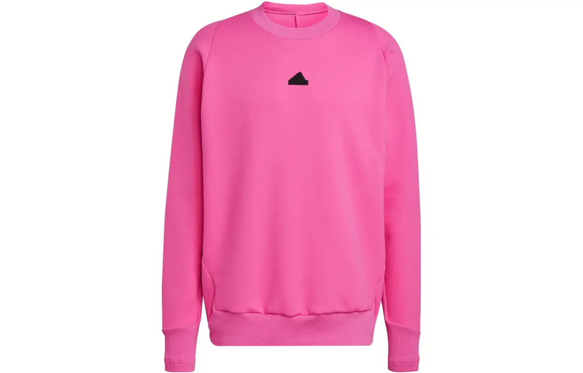 Adidas Z.N.E Sweatshirts Men's Pink Crew Neck Moderate Regular