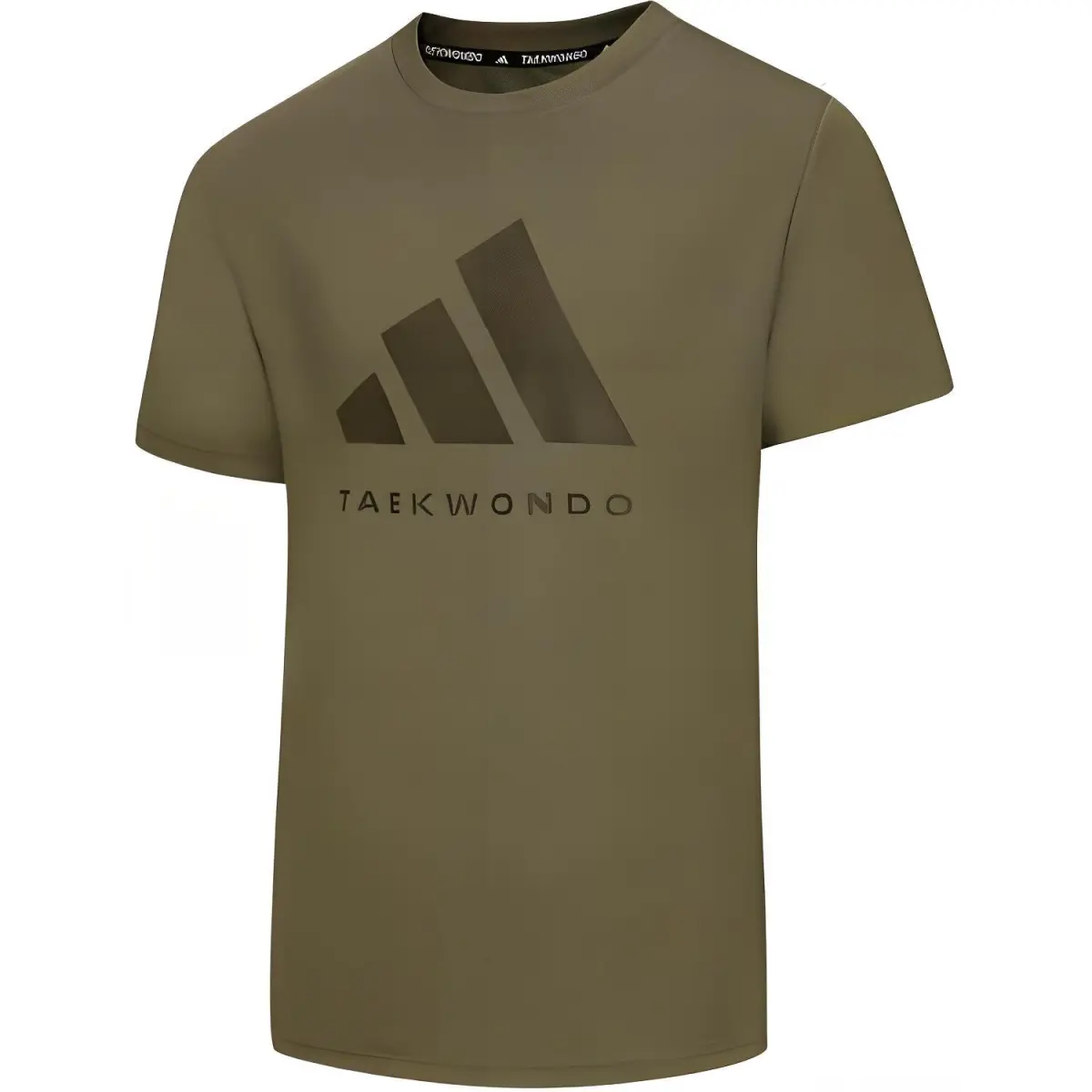 Adidas T-Shirts Men's Green Crew Neck Moderate