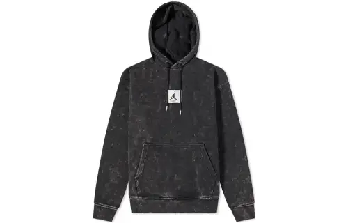 Jordan Sweatshirts Men's Black Hooded Moderate Regular