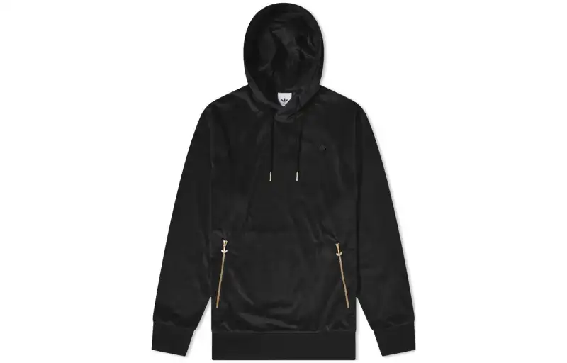 Adidas Originals Sweatshirts Men's Black Hooded Thickened Regular