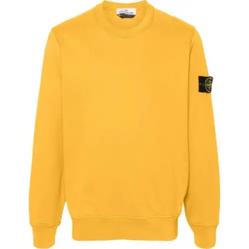 STONE ISLAND Logo Patch Crewneck Sweatshirt