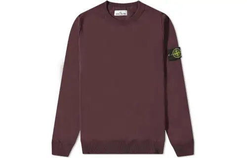 STONE ISLAND Sweatshirts Men's Russet Crew Neck Moderate Regular
