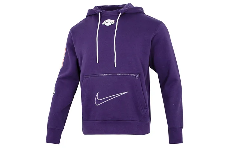 Nike Sweatshirts Men's Purple Hooded Moderate Regular