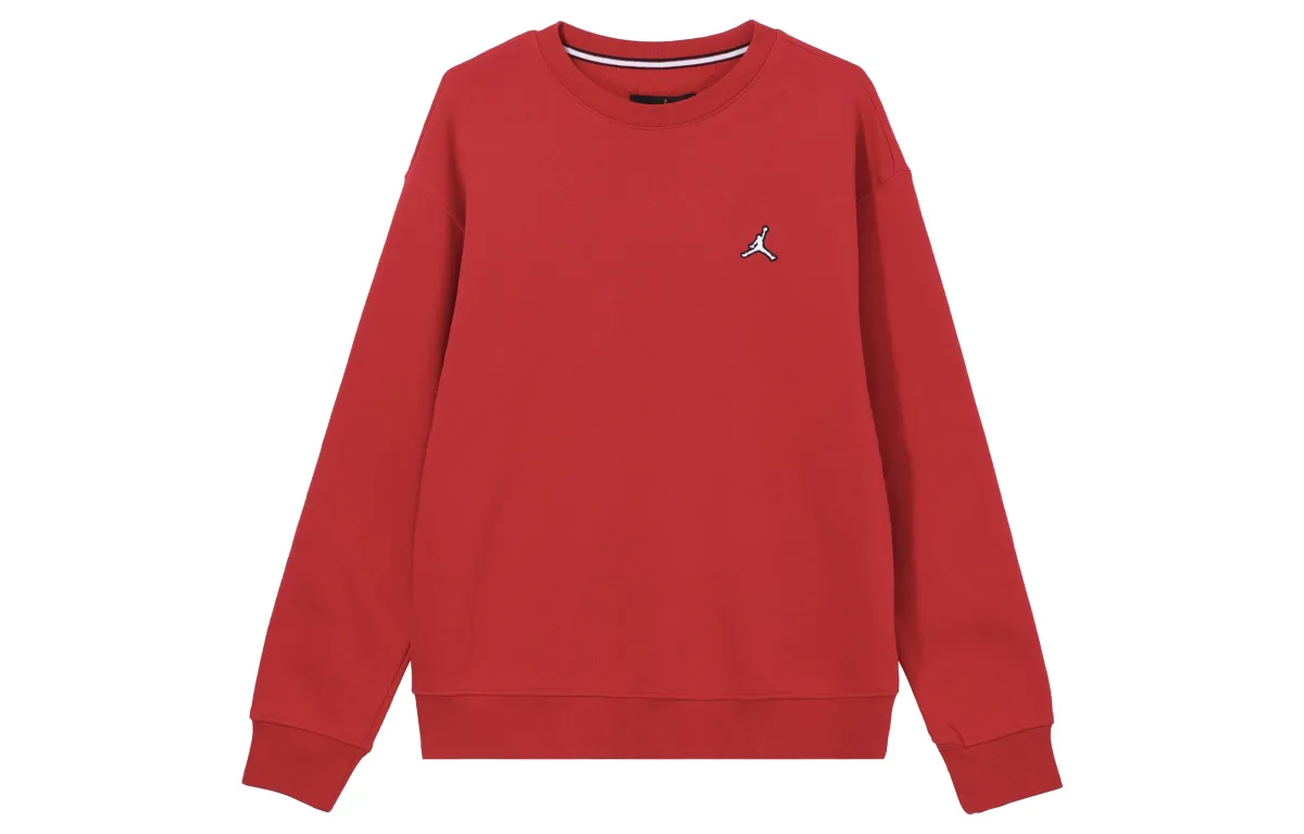 Jordan Sweatshirts Men's Red Crew Neck Moderate Regular