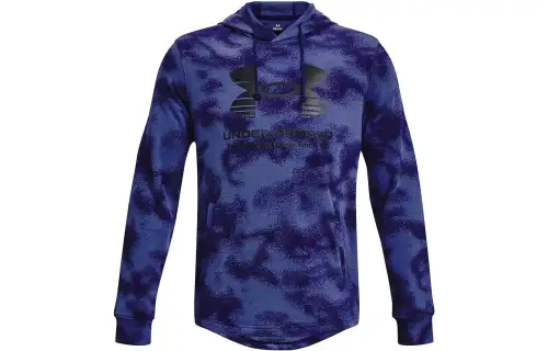 Under Armour Rival Sweatshirts Men's Blue Hooded Moderate Regular
