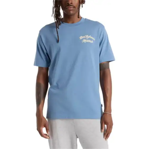 New Balance T Shirt Men's Pale Egret Blue