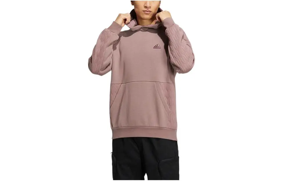 Adidas Sweatshirts Men's Purple Hooded Moderate Regular