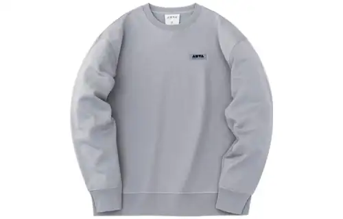 ANTA Sweatshirts Unisex Gray Crew Neck Moderate