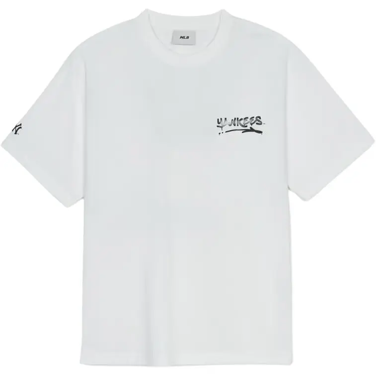 MLB T-Shirts Men's White Crew Neck