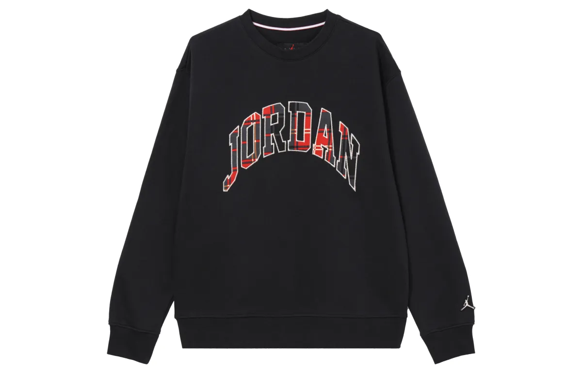 Jordan Sweatshirts Men's Black Crew Neck Moderate Regular