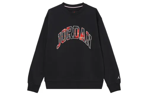 Jordan Sweatshirts Men's Black Crew Neck Moderate Regular