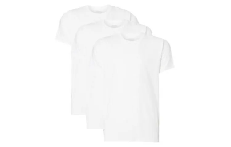 CALVIN KLEIN T Shirt Europe Version Men's 3 Pack White