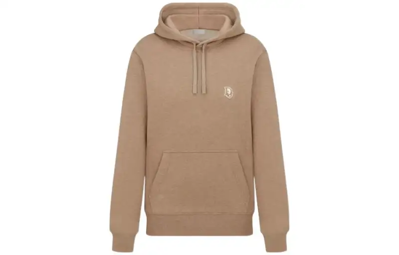 DIOR Sweatshirts Men's Brown Hooded Moderate Regular