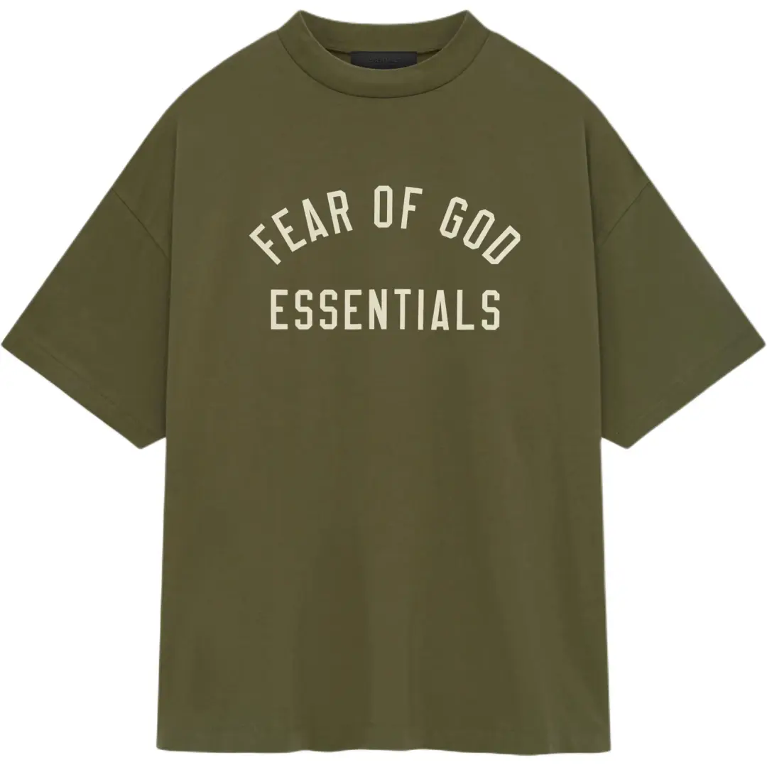 Fear Of God Essentials Logo Printed Crewneck T-Shirt