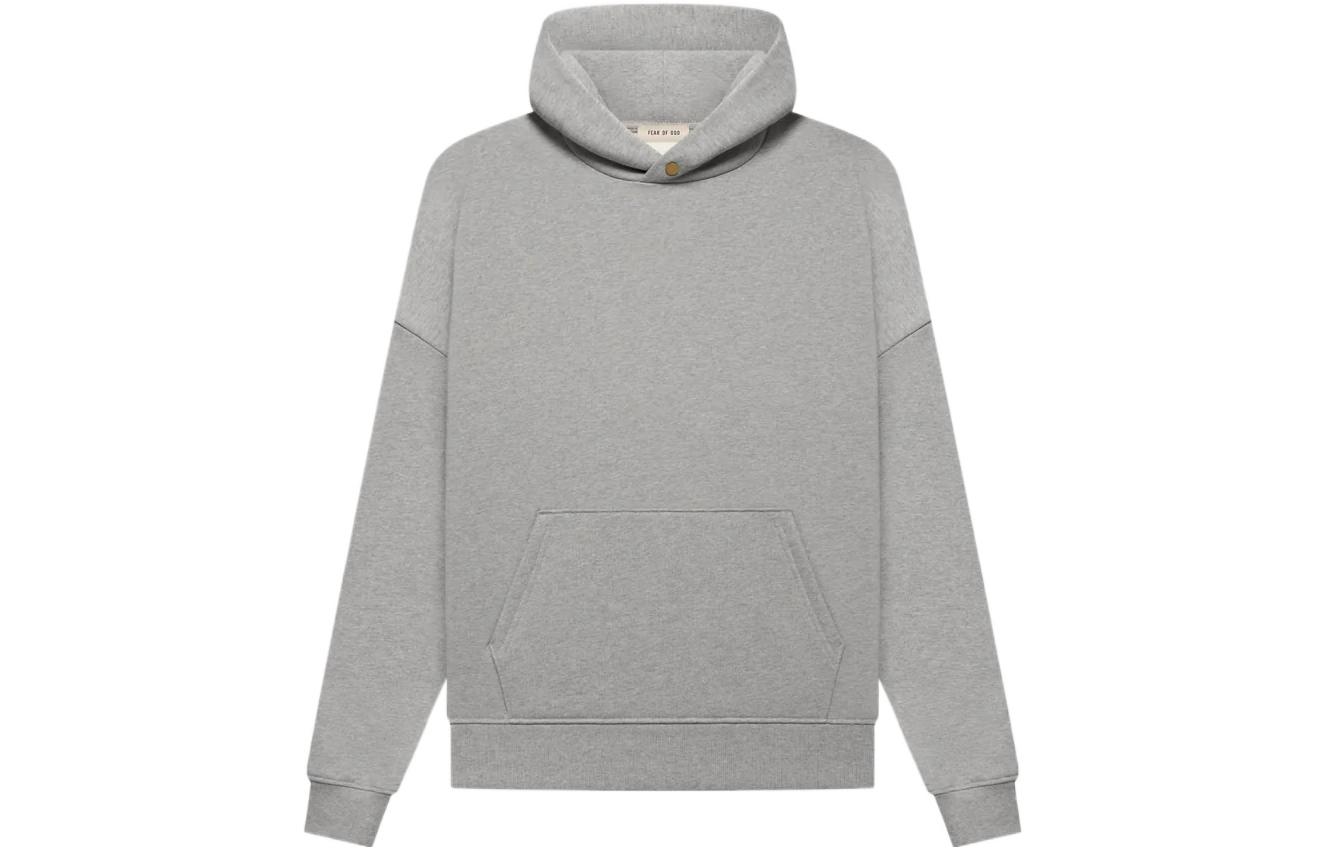 Мужское худи Fear of God Fleece Hoodie Warm Heather Grey (серое)